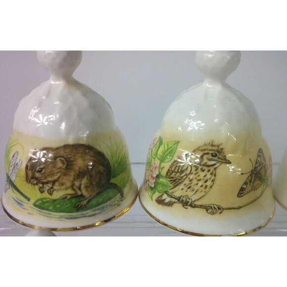 Vintage Oakley Friends of the Forest Fine Bone China Bells England Lot of 17 - Picture 2 of 16